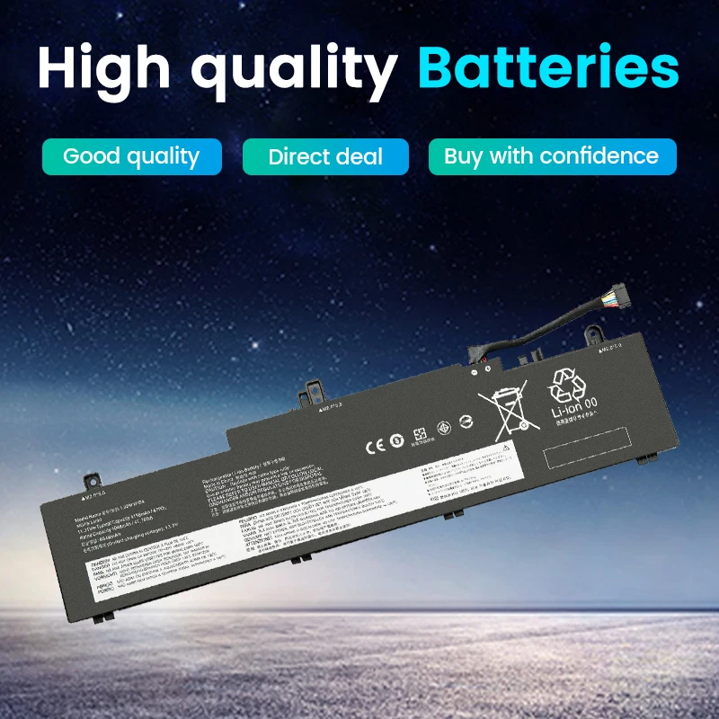 SOMI New L22M3PG4 L22B3PG4 Laptop Battery For Lenovo ThinkPad E14 E16 2023 Gen 5 E14 Gen 6 L22L3PG4 45.78Wh 4048mAh
