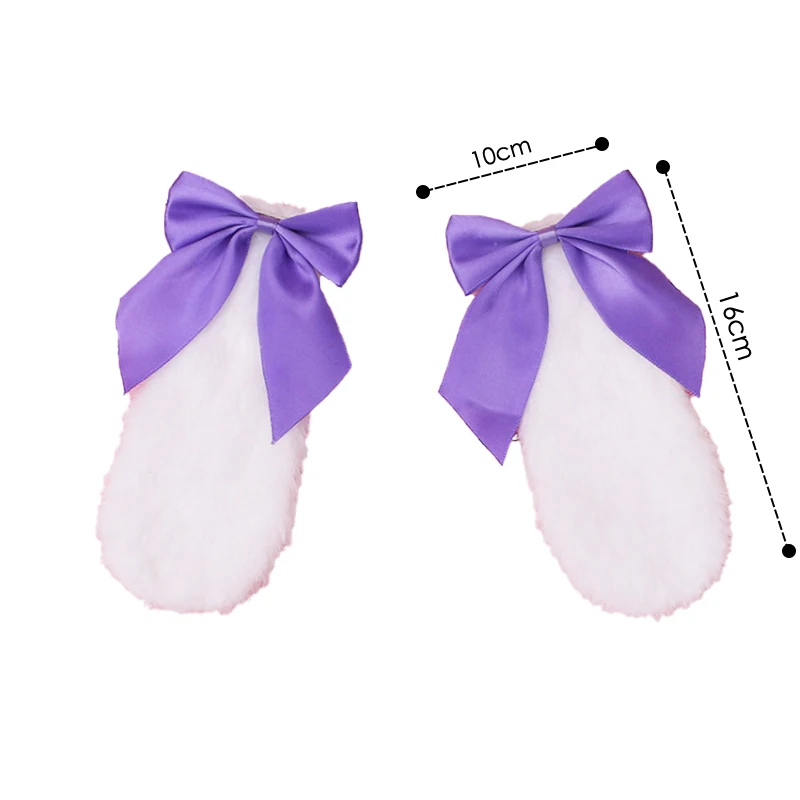 Ragazze peluche lunghe orecchie di coniglio fasce per capelli copricapo fascia abito accessori donna ragazza cosplay Lolita accessori per capelli cosplay