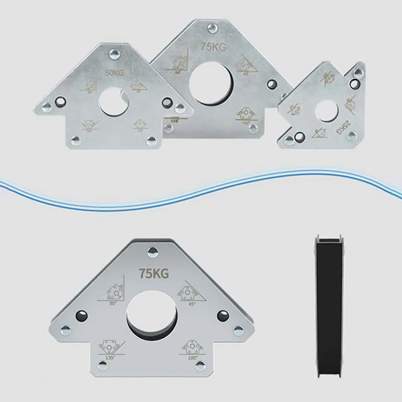 Strumenti ausiliari per saldatura elettrica Posizionatore di saldatura magnetica Saldatura elettrica Assorbimento del ferro Magnete ad angolo retto Durevole 25 kg
