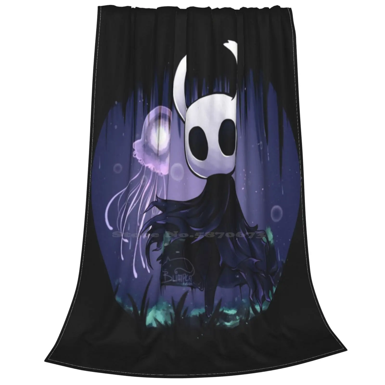 Hollow Knight Steam Blimpcat Couverture de voyage portable, douce et chaude