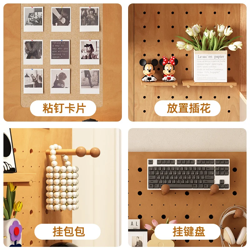 #Household hole board wall shelf entrance porch shelf wall shelf desk storage rack hanger