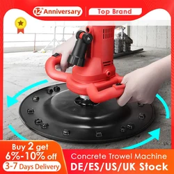 1700W Electric Cement Polisher Sander Wall Plaster 6 Gear Speed 80-600RPM Concrete Cement Mortar Trowel Wall Smoothing Machine