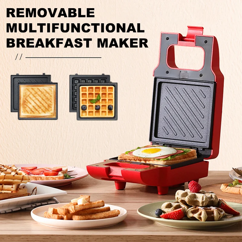 YIDPU Sandwich New 2024 breakfast machine divine tool household bread machine light food machine waffle multifunctional toaster