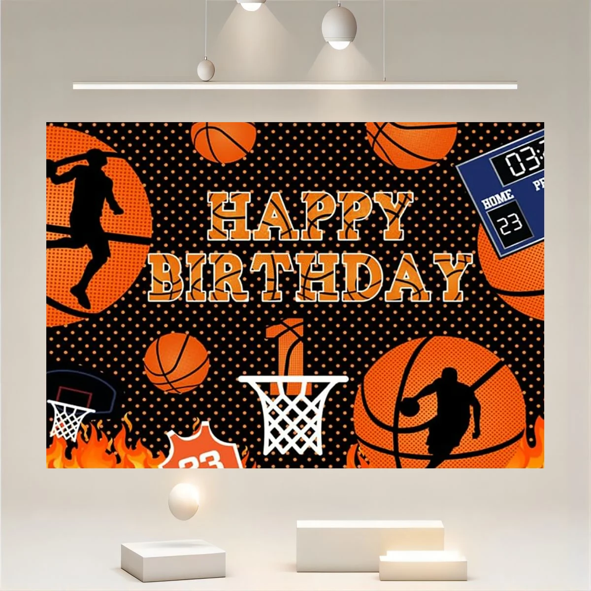 

Basketball Background Basketball Birthday Party Decoration Slam Dunk Sports Birthday Banner Cake Dessert Table Decoration