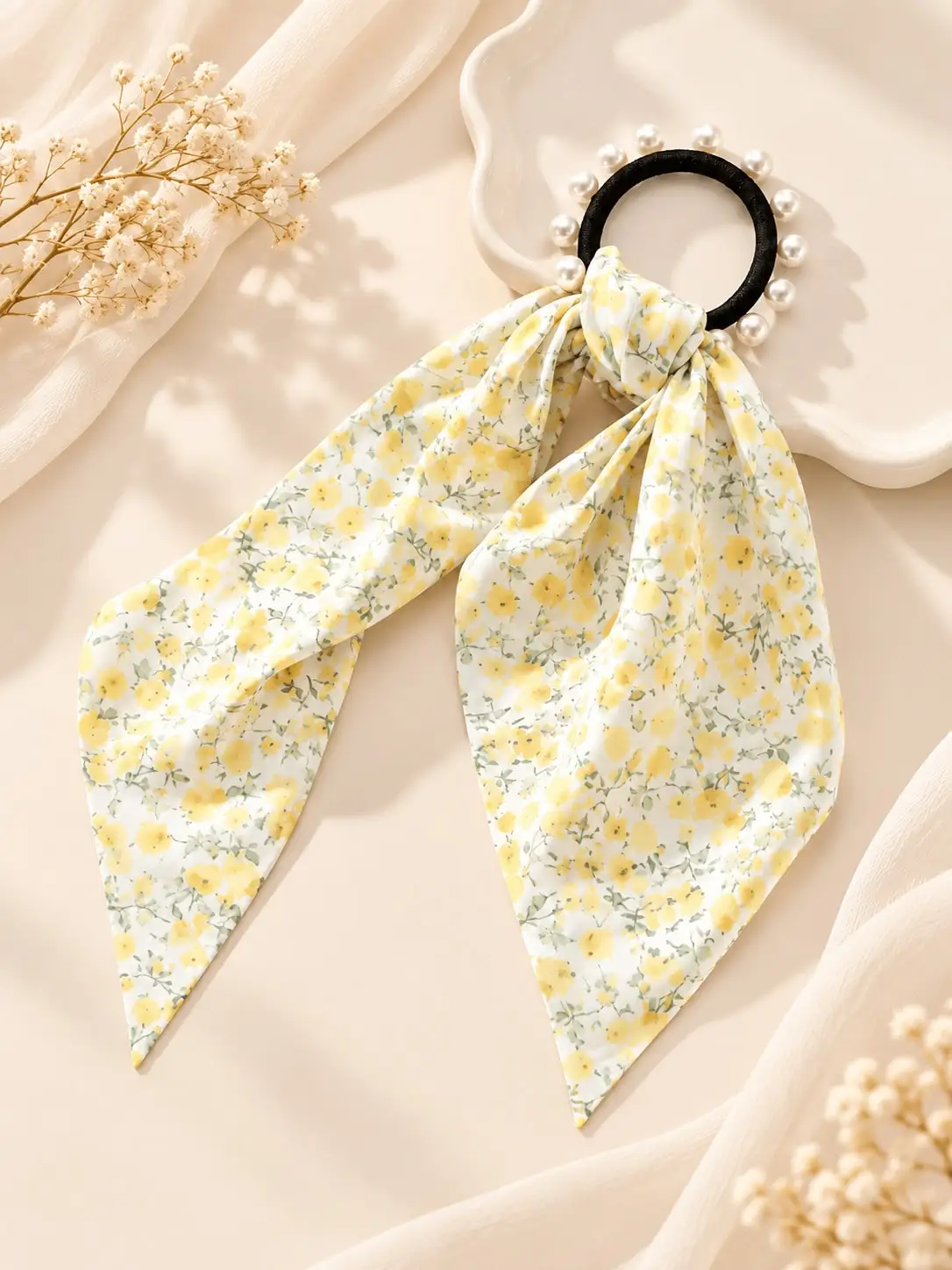 1pcs Fashion Simple and High end Leopard Pattern Broken Flower Bow Pearl Hairband For Women Girls Party Hair Accessories