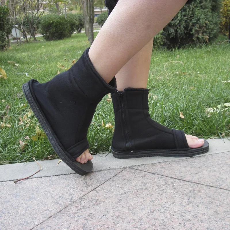 Japan Anime Cosplay Schuhe Männer Frauen Schwarz Blau Weiß Baumwolle Weiche Sandalen Stiefel Halloween Weihnachten Party Schuhe