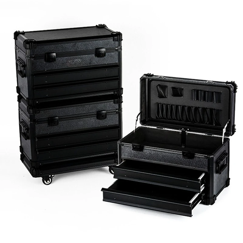Picture 5: Hardware drawer toolbox, multi-functional auto repair workshop self-stacking tool spare parts box