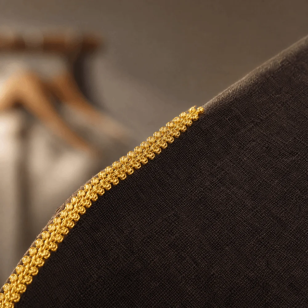 42M Length 8mm Width Herringbone Lace Trim Centipede Design Herringbone Grain Garment Accessory Lace Flat Weave Gold Silver Tone