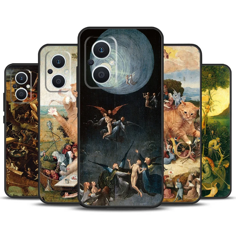 Hieronymus Bosch Art Painting Case For OPPO Reno 4Z 5Z 8T 4 5 6 7 8 Lite 10 Pro OPPO Find X5 X6 Pro X2 Neo X3 Lite Cover