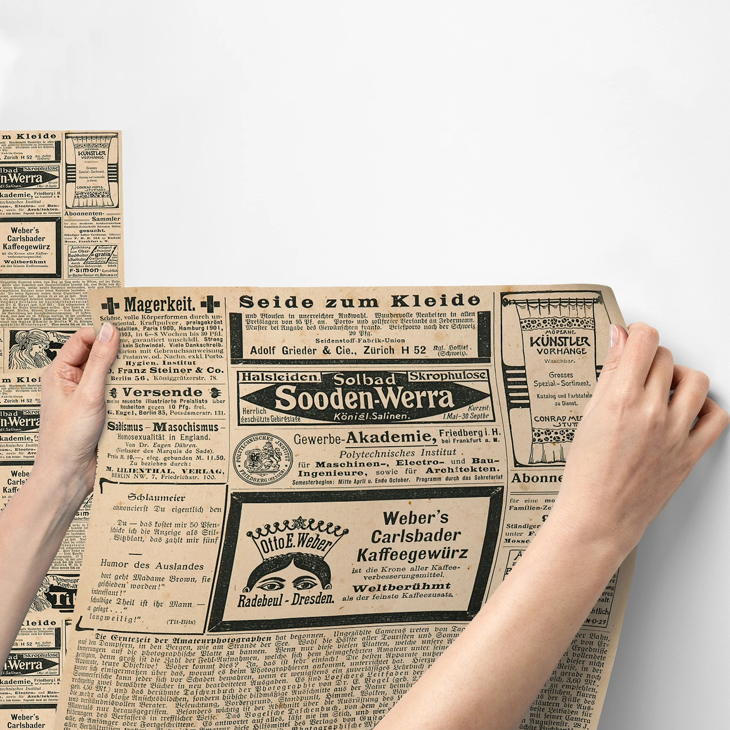 קלאסי ספרים רטרו עיתון קיר קישוט פוסטר טפט חדר שינה מחקר עמיד למים עצמי דבק Pvc קיר מדבקות