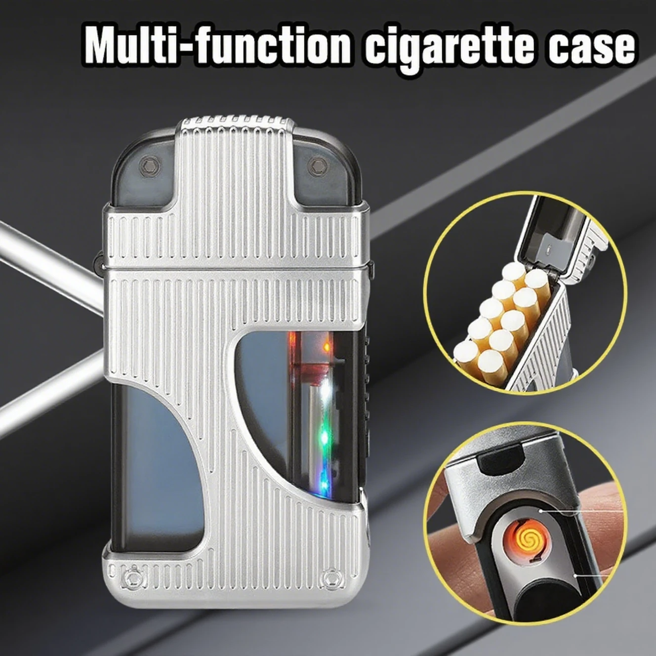 

Thick Medium and Fine Multifunctional Moisture-proof Cigarette Cover with Electronic Cigarette Lighter Smoking Accessories Gifts