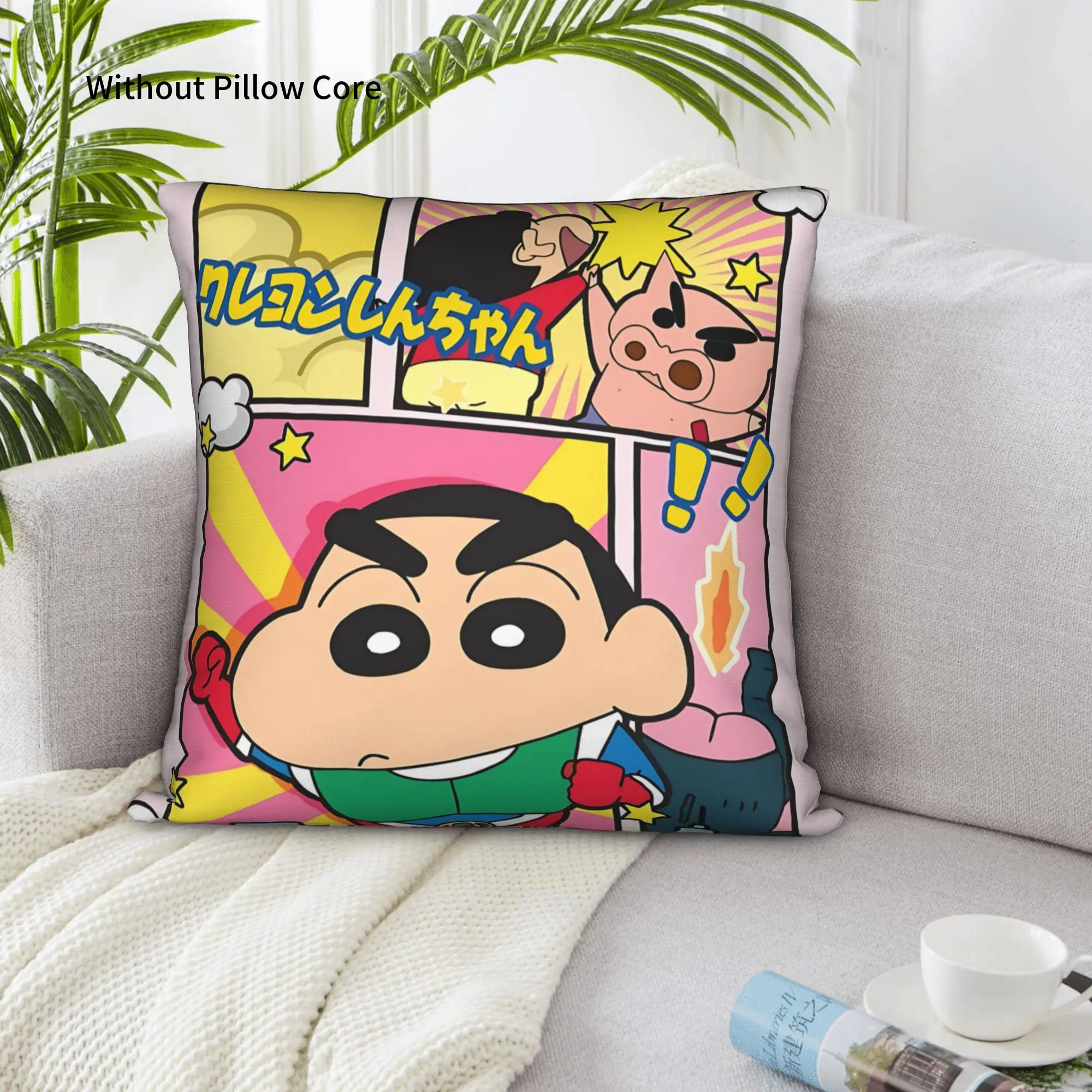 1PC Crayon S Shin chan Pillow Case Home Decor Items Double-Sided Printing  Sofa Cushion Bedroom Bedside Pillow
