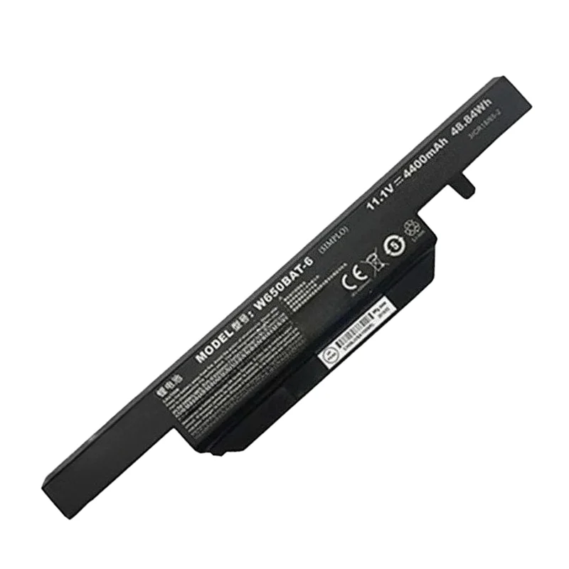 W650BAT-6 Laptop Battery Compatible For Hasee K650d K610C K710C K590C K570N Safe Stable and High Efficiency Rechargeable Battery