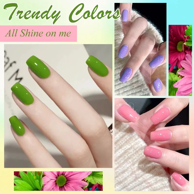 6 قطعة/المجموعة 15 مللي الأحمر الأسود الزجاج زجاجة هلام مسمار مجموعة طلاء الأظافر NoWipe أعلى نقع قبالة UV LED مسمار ورنيش بريق اللون ملصقات الأظافر البولندية #6