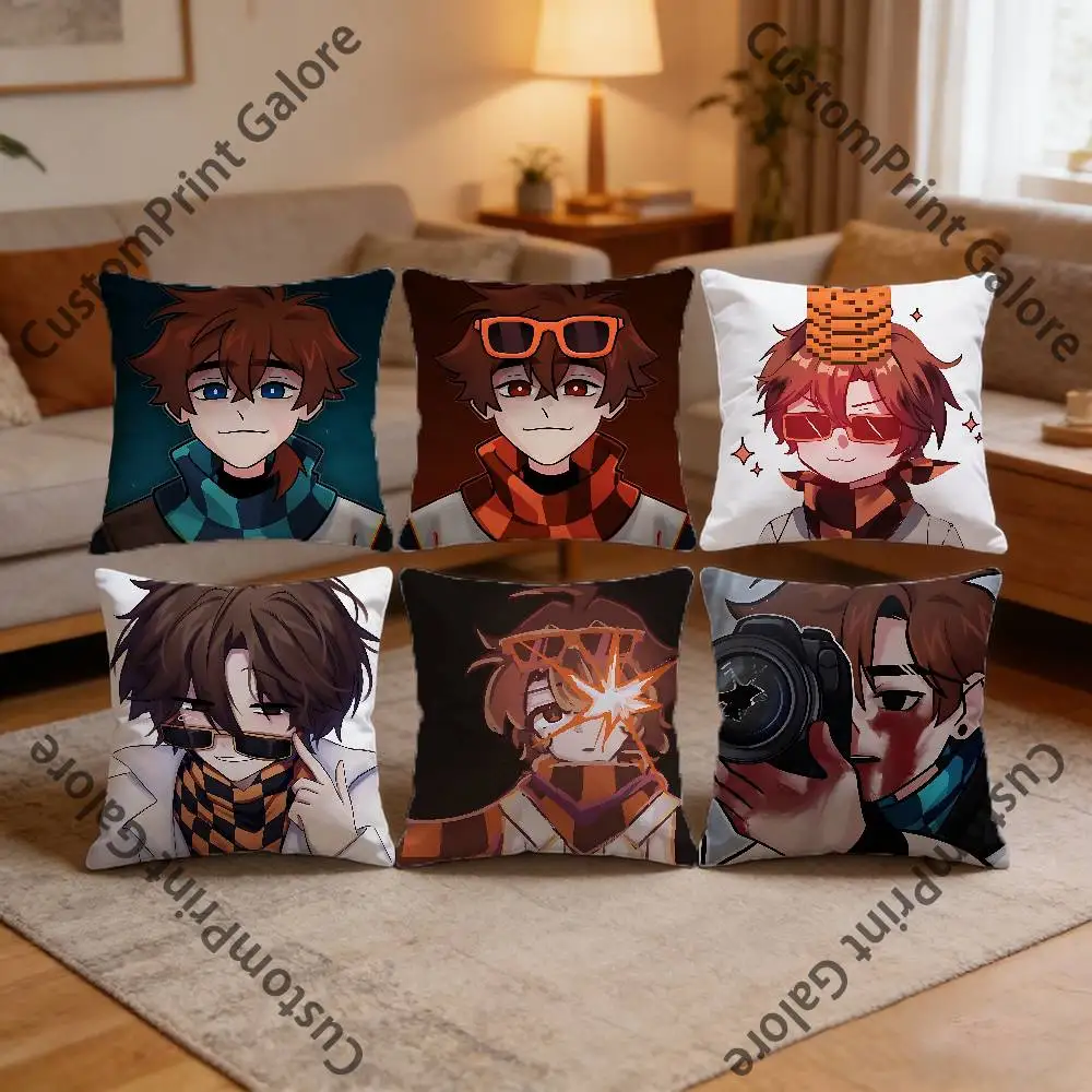 

M-MrLololoshka Various Sizes Square Pillow Case For Car Home Bedchamber Decor Custom Valentine gift