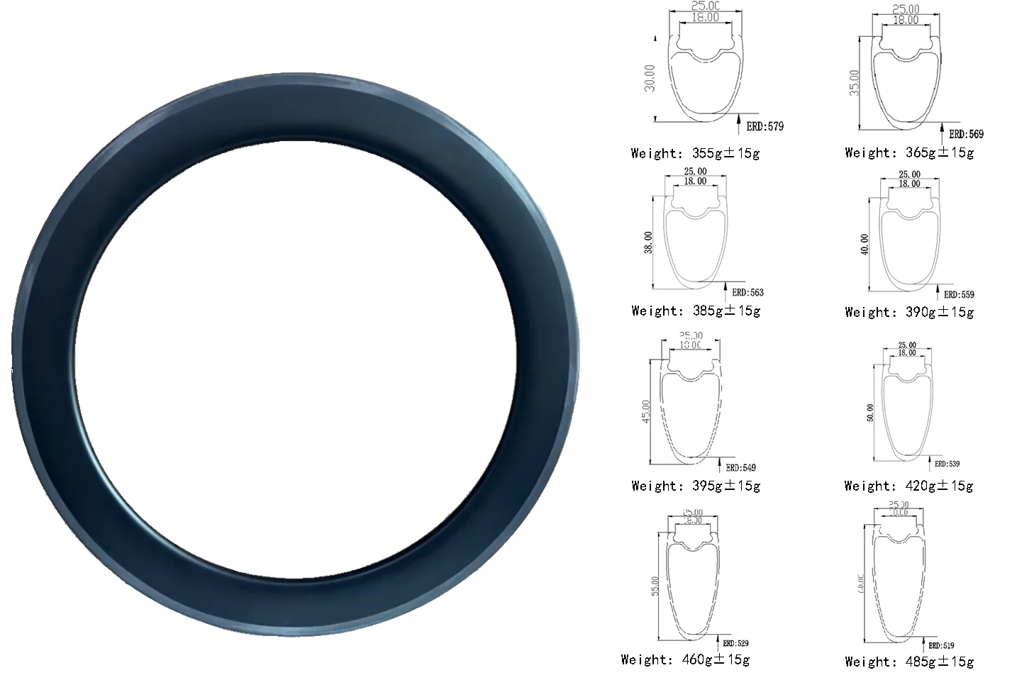 

Диски для велосипедных колес из углеродного волокна 700C, внешний вид UD, вязанный крючком край, ширина 25 мм, симметричные бескамерные диски со спицами для шоссейных велосипедов