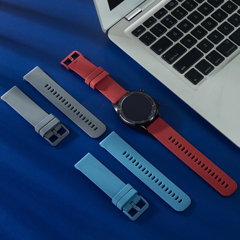 Huaweiウォッチ用シリコンストラップ,20mm,22mm