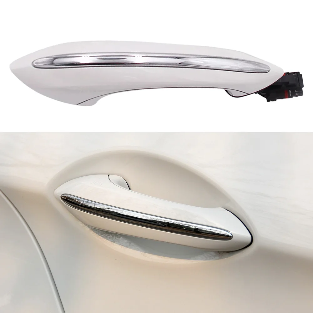 51217231934 Car Rear Right Exterior Door Handle with LED Fit for BMW 5 Series F01 F04 F06 F07 F10 F11 F12 F13