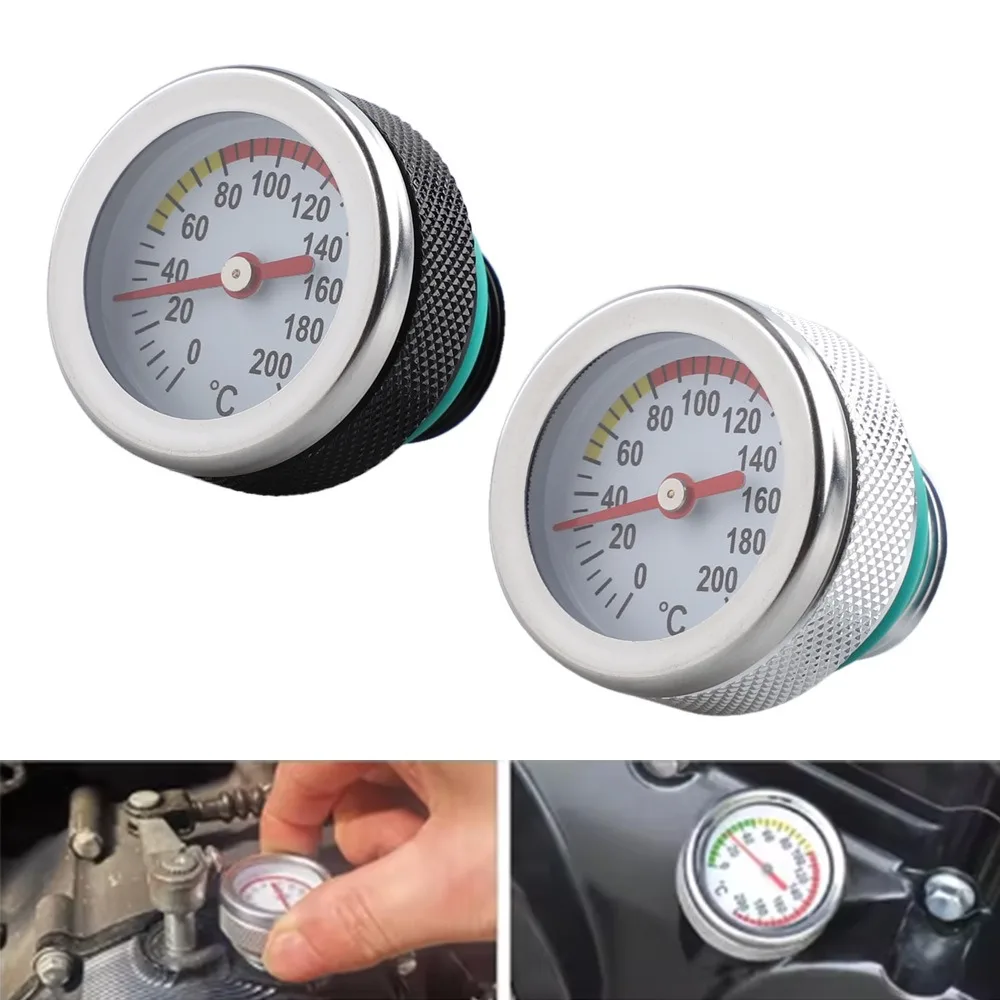 M30x1.5 M20x1.5 Motorcycle Mod Oil Gauge Engine Oil Temperature Meter Accessory