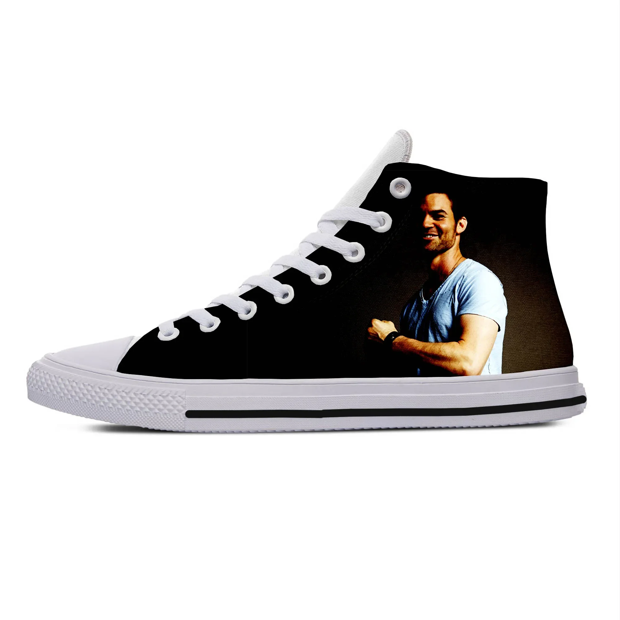 Hot Fashion Daniel Gillies High Sneakers Men Women High Quality Handiness Casual Shoes Lightweight Classic High Help Board Shoes