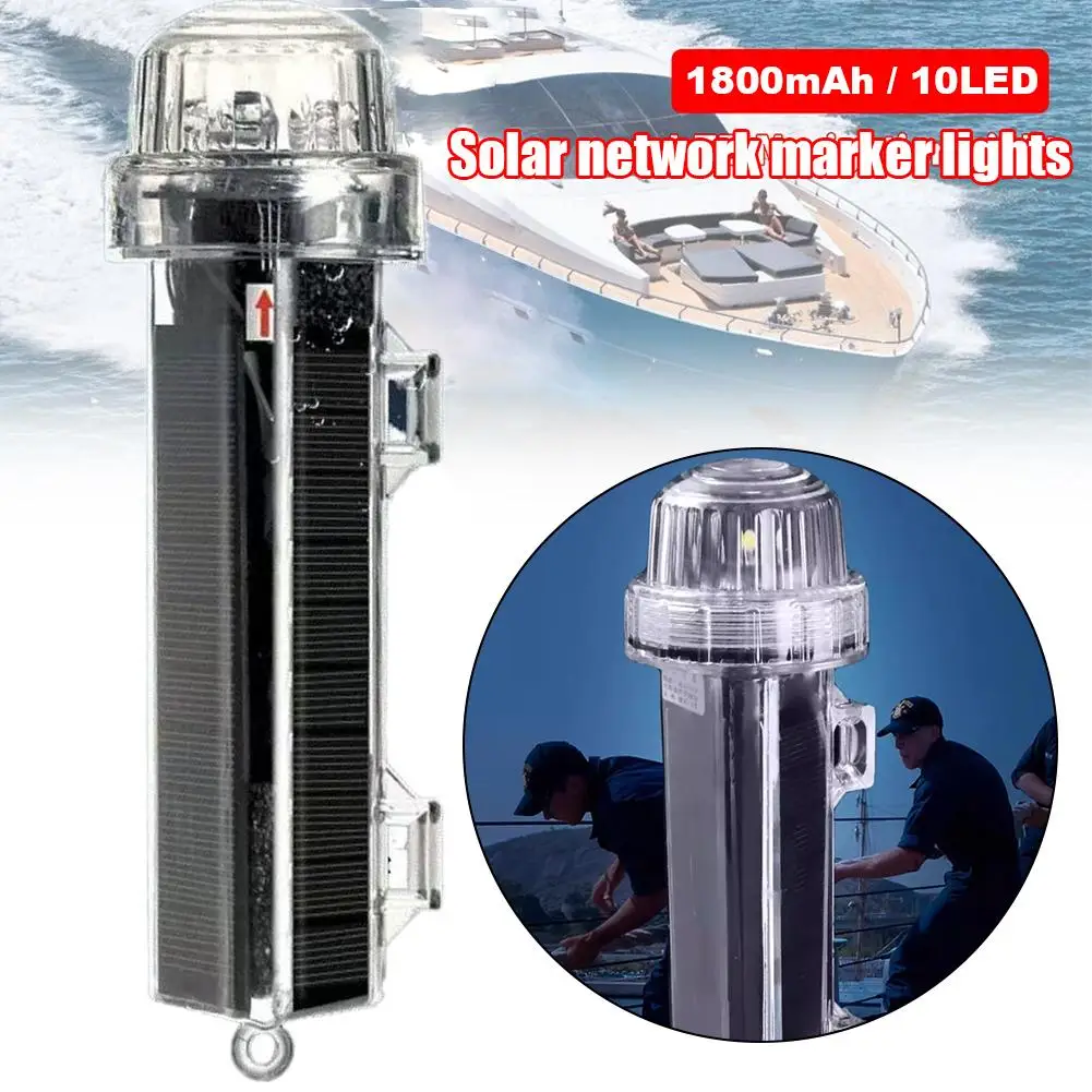 

Outdoor Lighting Waterproof Solar Net Mark Light Solar Dual Mode Buoy Signal Light Anchor Light Outdoor