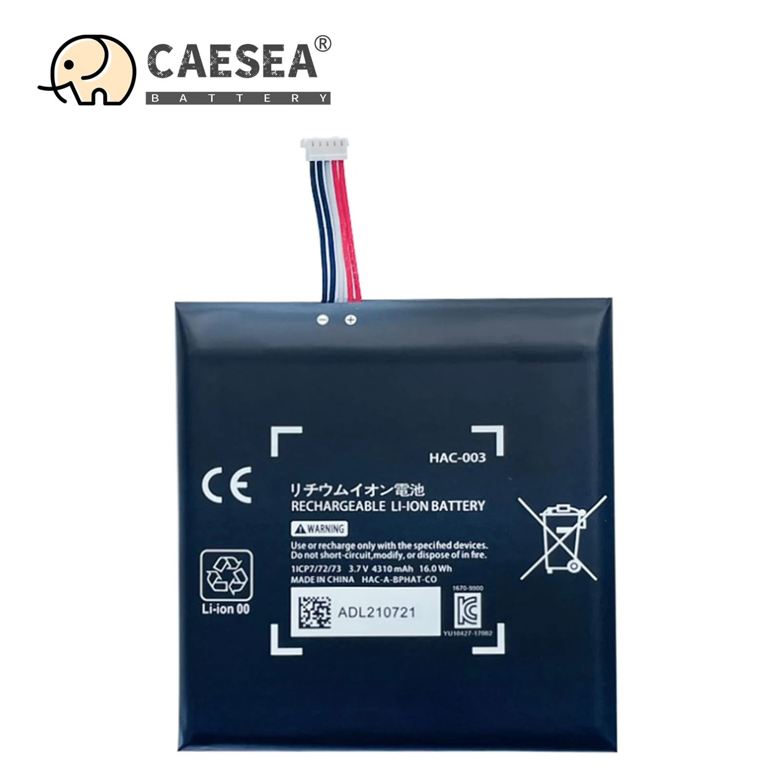 

CAESEA 4310mAh HAC-003 Replacement Battery for Switch HAC-S-JP/EU-C0 Console HAC-001