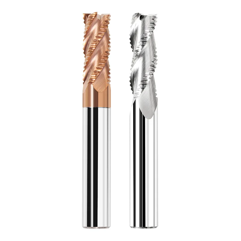 

Rough skin milling cutters, solid carbide tungsten steel rough corn end mill, Corrugated aluminum steel coating HRC55 CNC tools