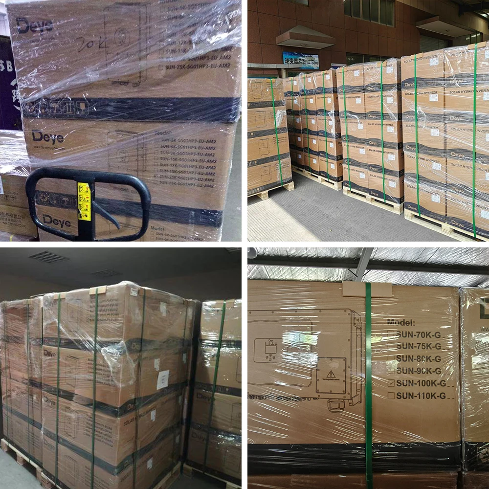 Deye SUN-80K-SG02HP3-EU-EM4/EM6 80KW Three Phase Solar Hybrid Inverter for Home Energy Storage