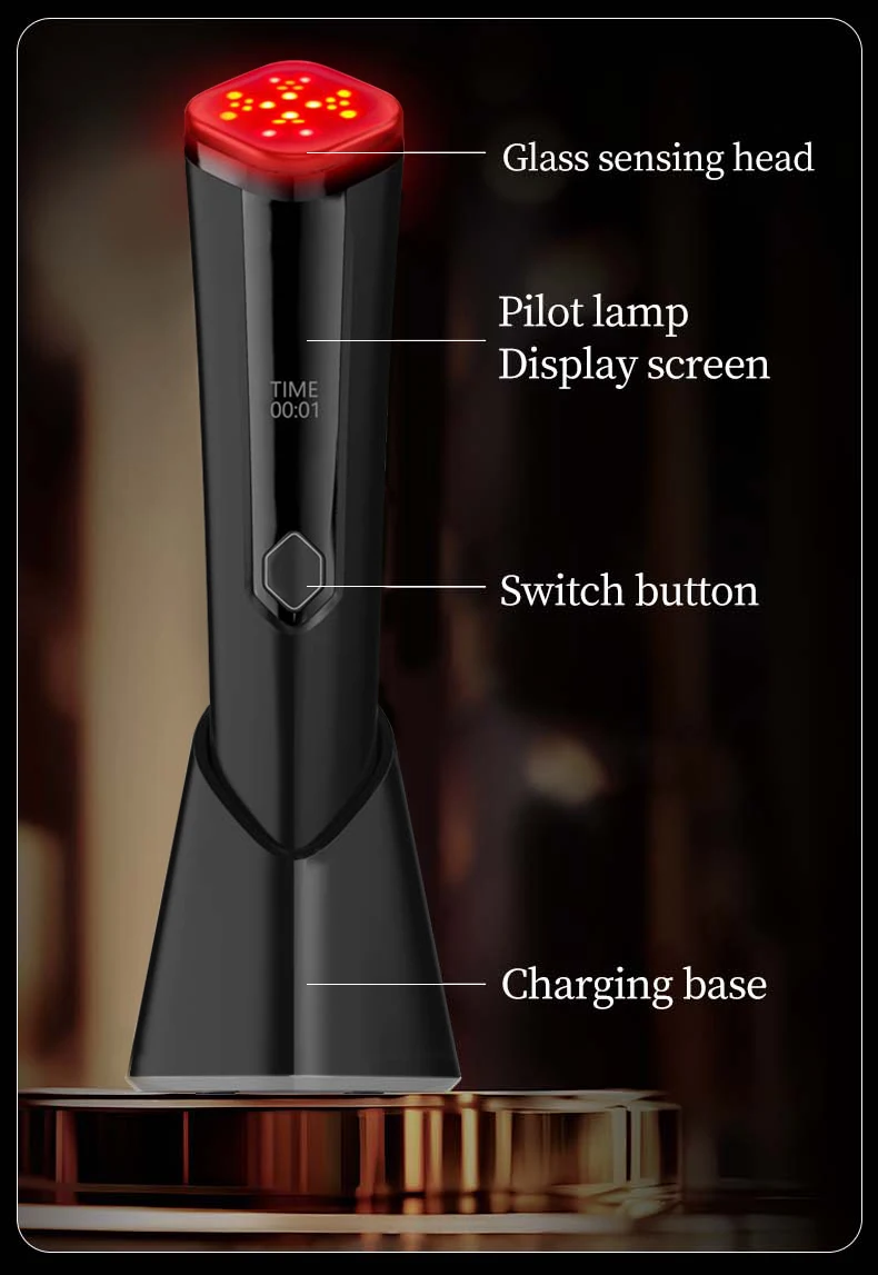 

Hot Facial Massager with Heating Therapy to Promote Collagen Production Anti-Ageing Beauty Device