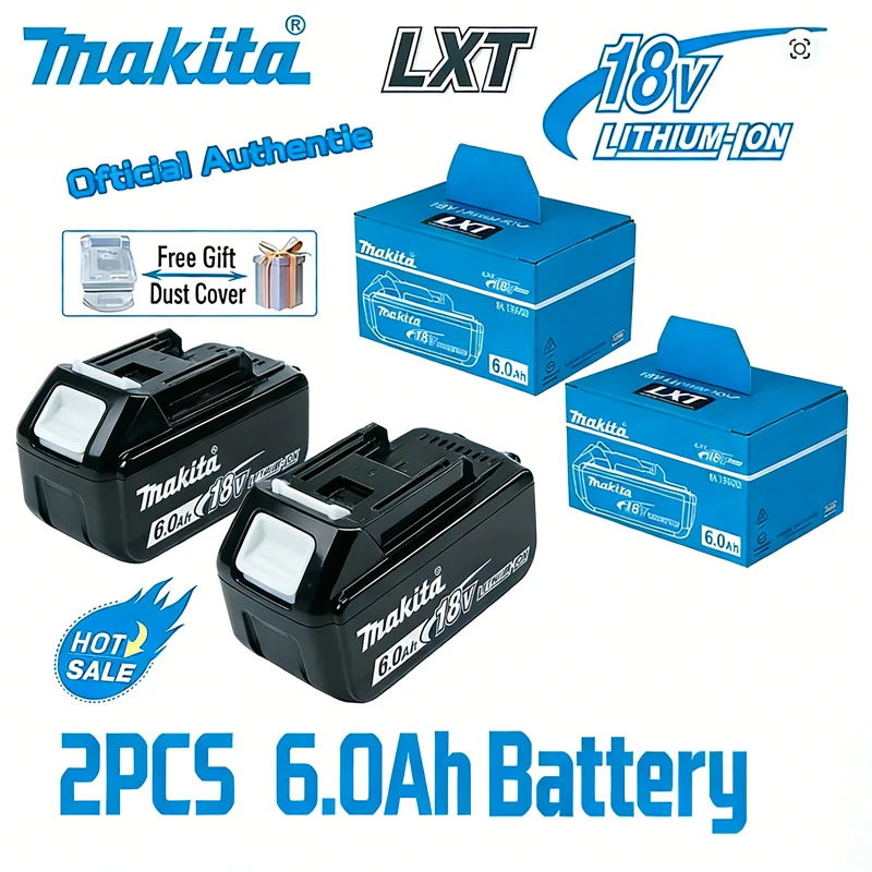 

6000mAh Makita battery 6Ah BL1860 BL1850B BL1850 BL1840 BL1830 Screwdriver Battery Charger 18v Replacement Power Tool Batteries