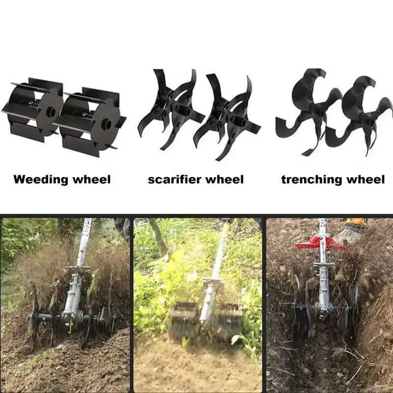 Garden Rototiller Cultivator Precision Alloy Multi-purpose Weeding Eater Trimmer Rotary Cultivator Tool Hedge LawnmowerAccessory