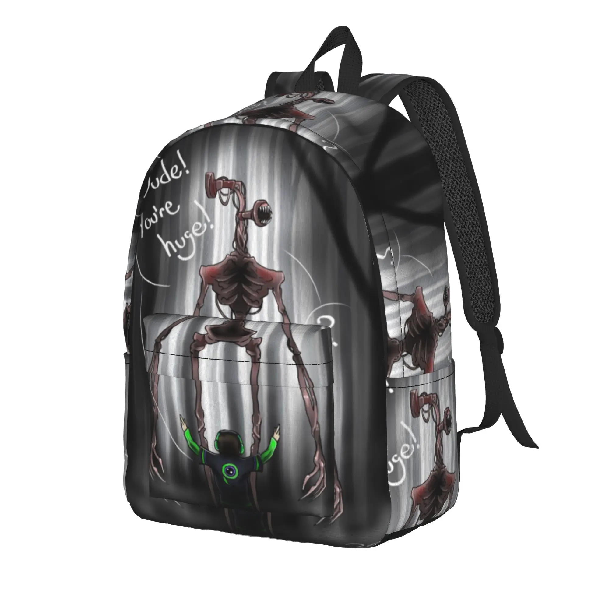 Siren Head In Dark Forest Backpack for Men Women Casual High School Business Daypack  Laptop Computer Canvas Bags Outdoor