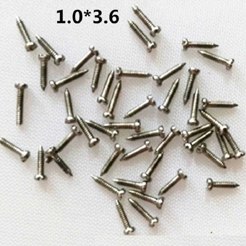 100Pcs/bag Glasses small Nose Pad screw M1.0 M1.2 accessories repair tools Nut caps Various digital, toy, computer IPAD screws