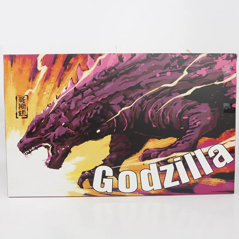 

New Trendy Cute Cartoon Gift Box Dolls 24 Godzilla Anime Models Figurines Boxed Desktop Ornaments Holiday Gifts