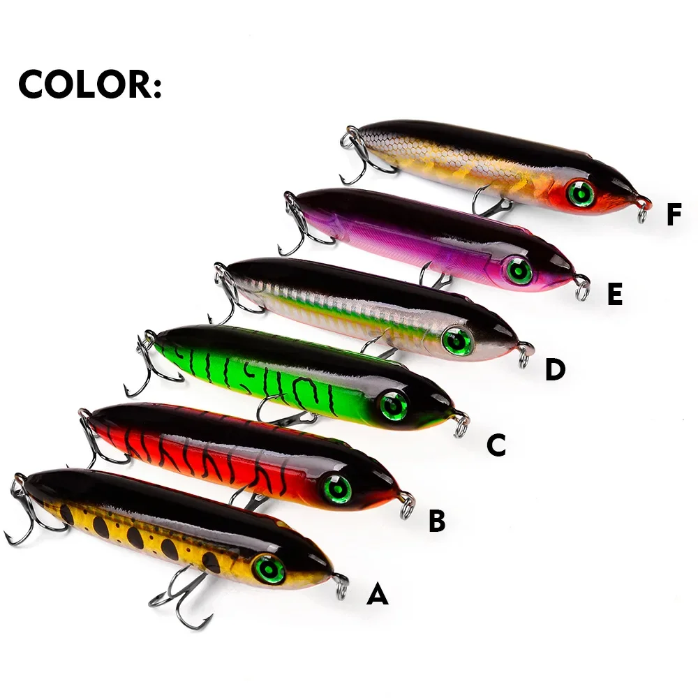 Pencil Lure Plastic Fly Fishing Lure 10cm/11g Simulated Fishing Bait Double Hook Long throw Fishing Bait Wholesale