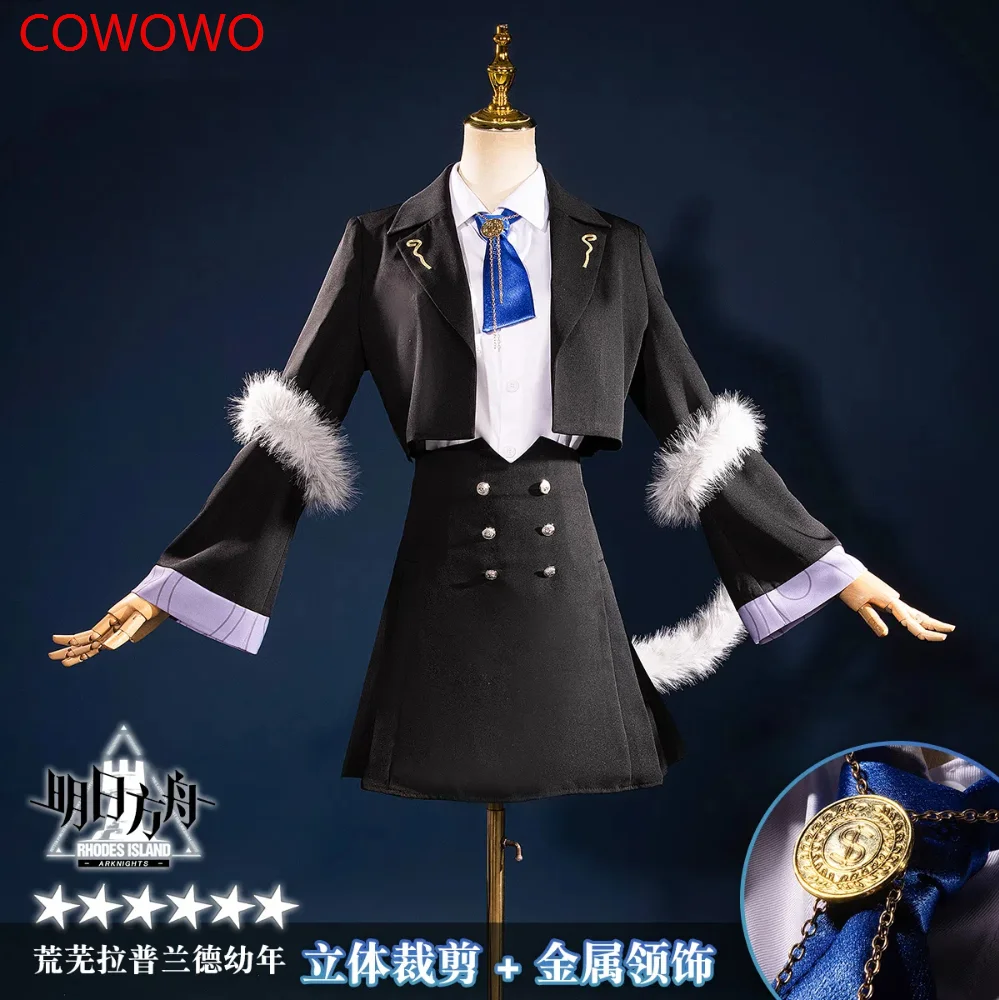 COWOWO Arknights Lappland Infancy Cosplay Costume Cos Game Anime Party Uniform Hallowen Play Role Clothes Clothing