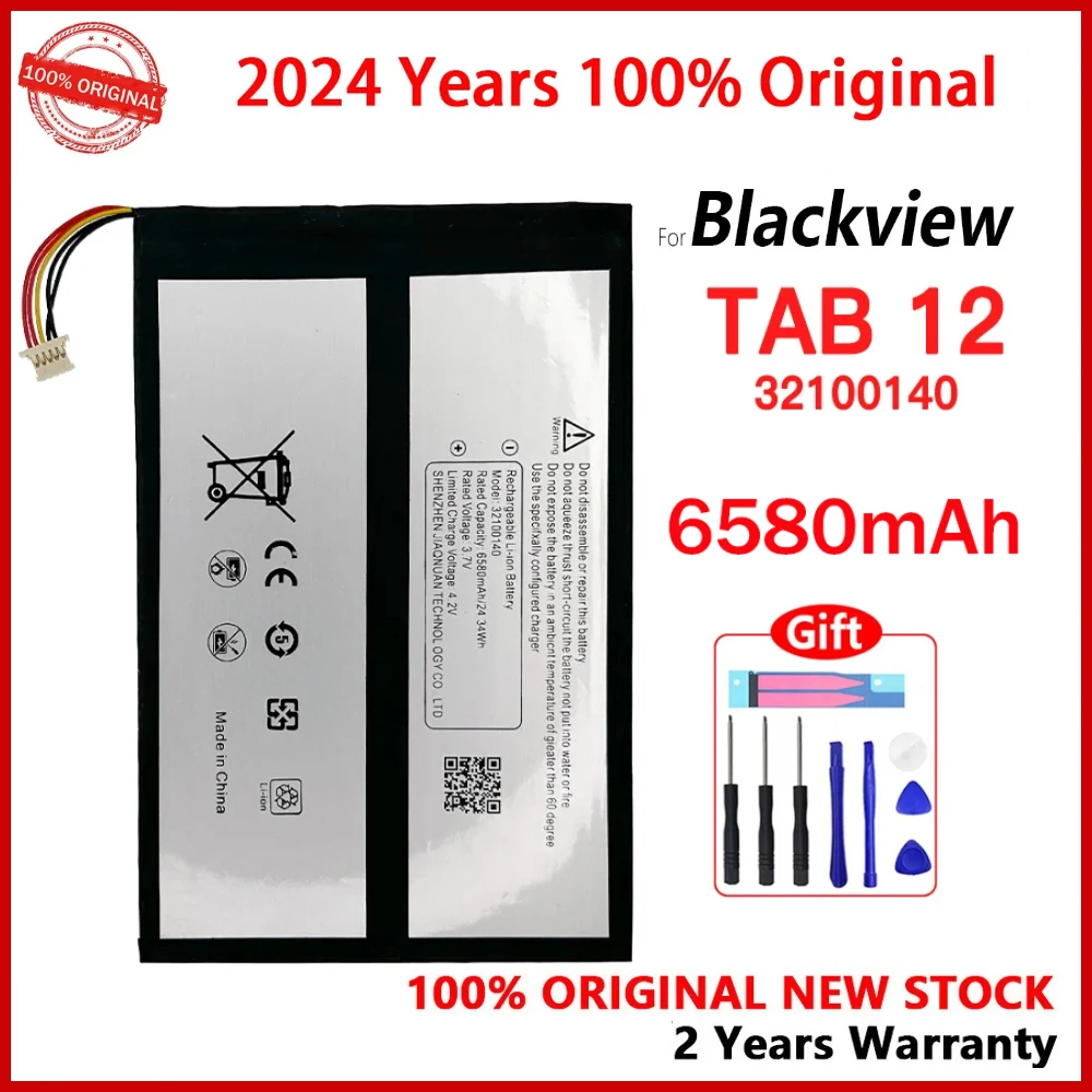 100% New Original TAB 12 32100140 6580mAh Battery For Blackview TAB12 TAB 12 Phone Batteries With Gifts