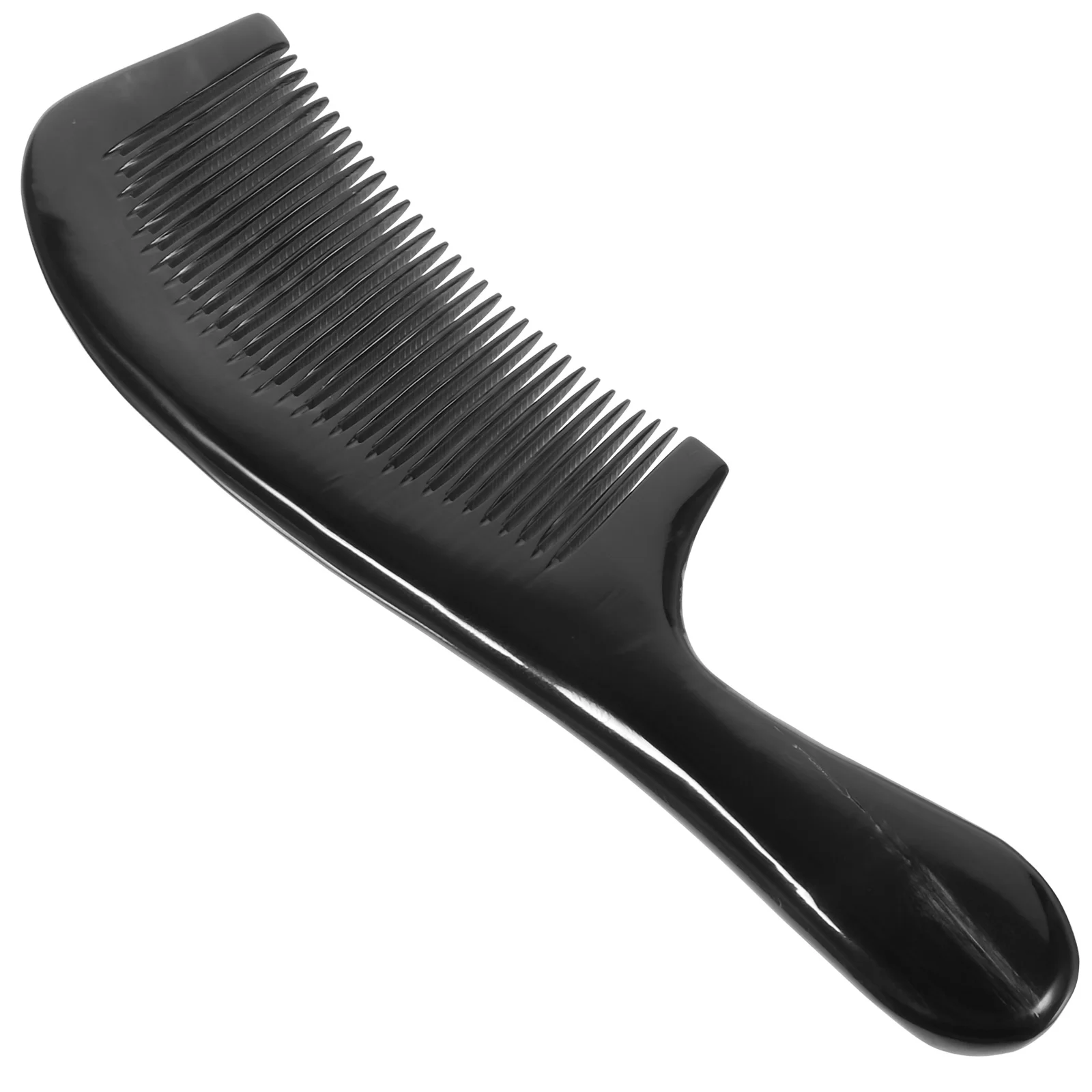 

Ox Horn Comb Fine Tooth Wide Black Buffalo Combs for Men Natural Home Hair Horns and Women