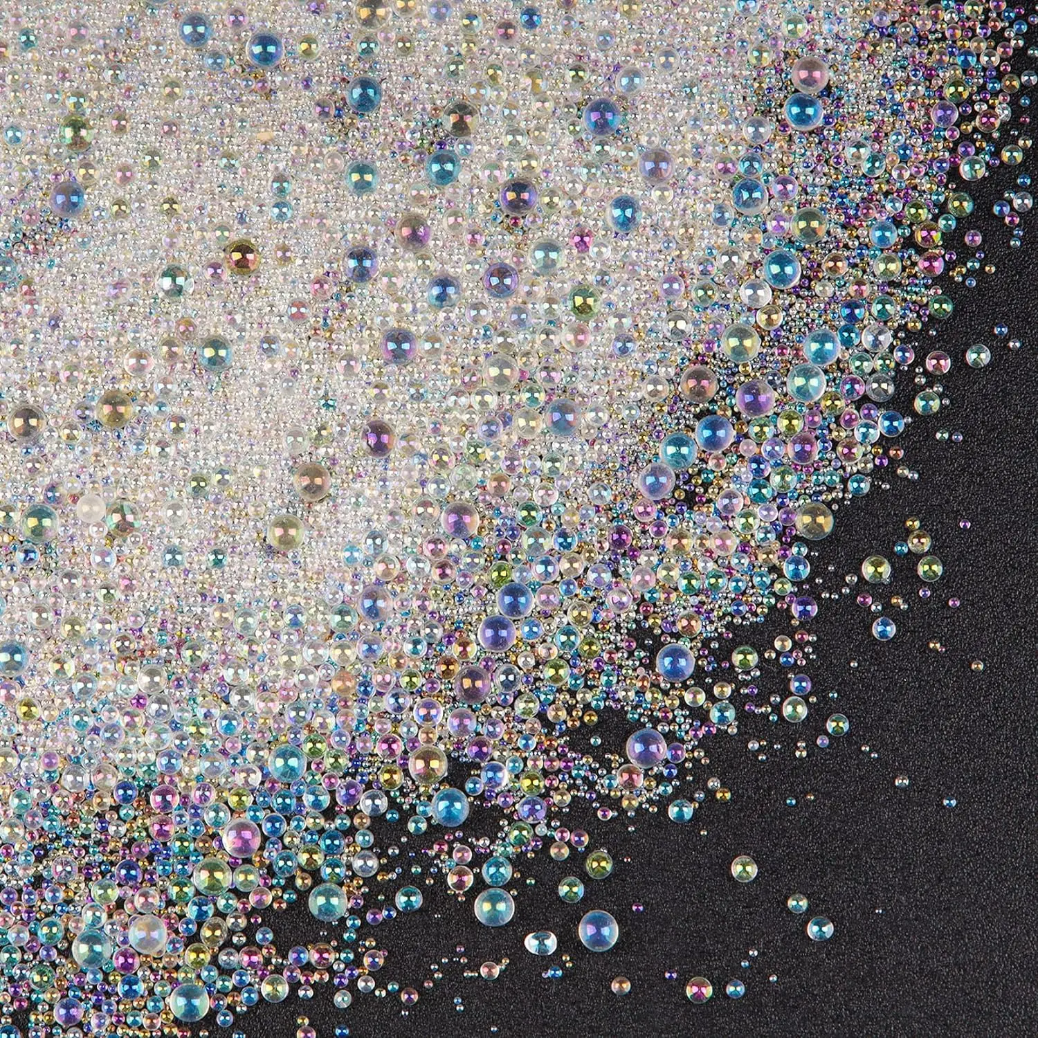 10g 0.4-3mm Colorful Mixed Bubble Bead for DIY Jewelry Making Accessories Silicone Mold Epoxy Resin Nail Art Decor Craft Filling