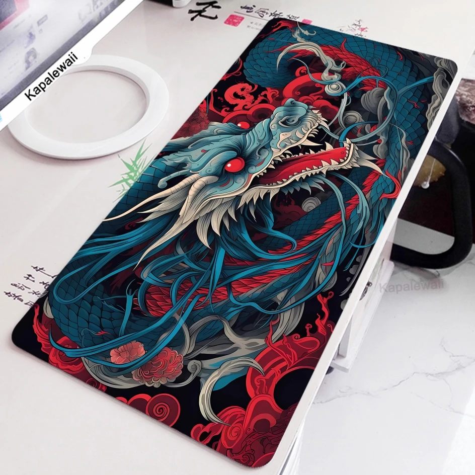 

Large Japanese Dragon Style Tapete Pad Mouse Pad 900x400 Gaming Mousepad Speed Gamer Mouse Mat Gaming Accessories Desk Mat