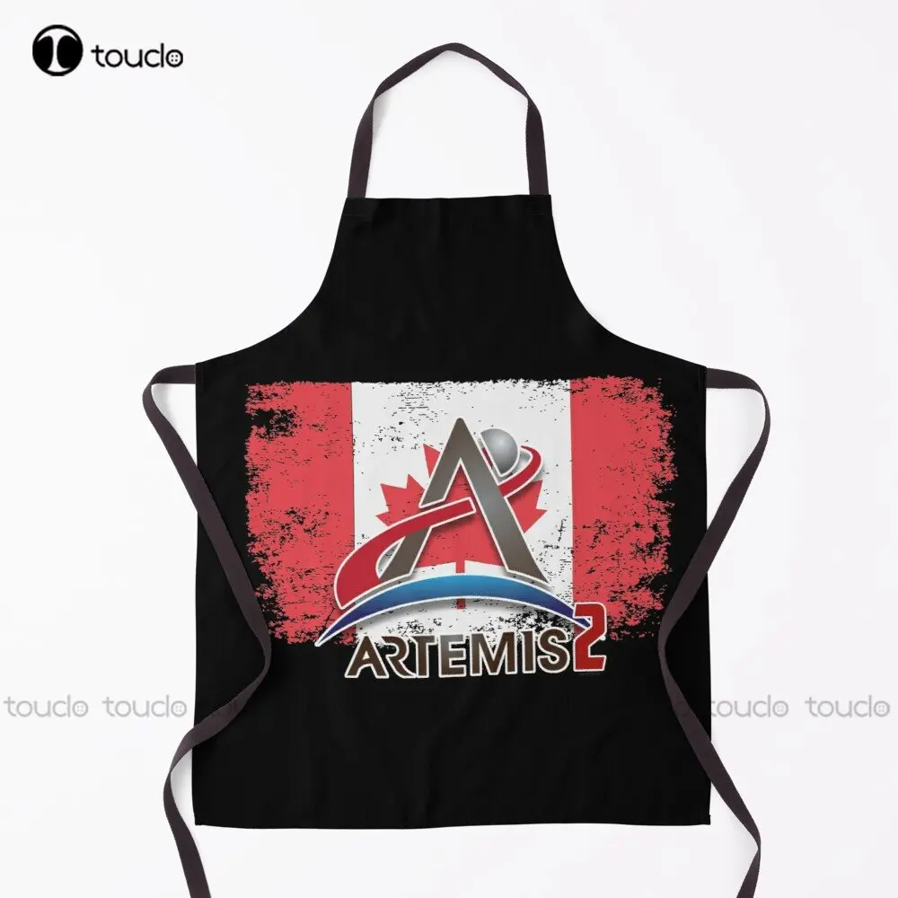 Artemis Mission 2 Canadian Astronaut Patch ( The Original Design !! ) Apron Garden Kitchen Household Cleaning Custom Apron New