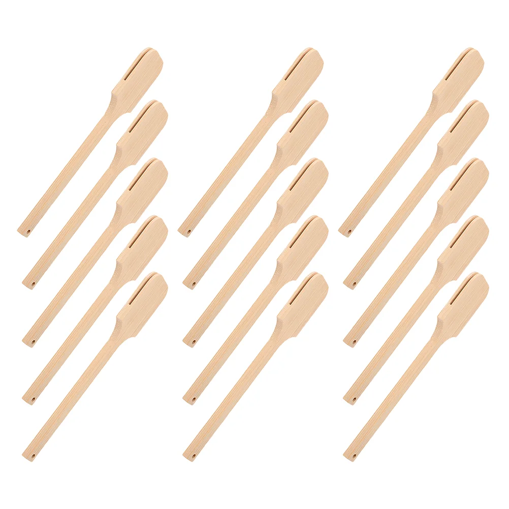 20 Pcs Fan Handle DIY Making Kit Bamboo Stick Craft Sticks Handheld for Use Supplies Wedding Rod Material