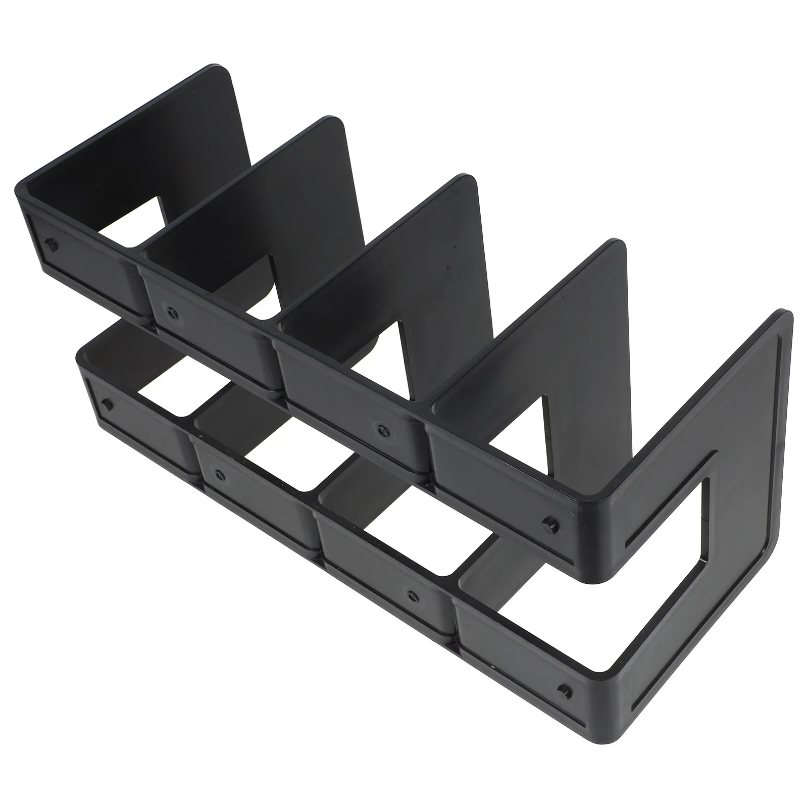 

Plastic Bookends Exquisite File Book Organizer Decorative Desktop Holder Multi-Function Study Office Shelf Rack