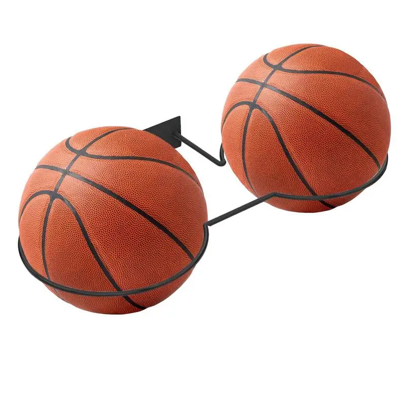 رف كرة السلة المثبت على الحائط يمكن أن يحمل كرتين كرة السلة وكرة القدم والكرة الطائرة ورف تخزين موفر للمساحة على الحائط