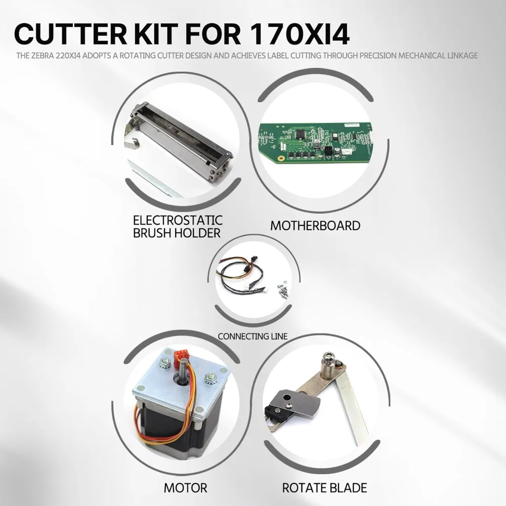 P1018255 Kit Cutter Option for Zebra 170Xi4 170XiIV Thermal Barcode Industrial Printer 203dpi 300dpi Genuine