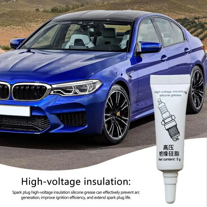 Spark Plug Grease High-Voltage Insulation Waterproof Silicone Grease Dielectric Sealant Portable High-Temperature O Ring Grease