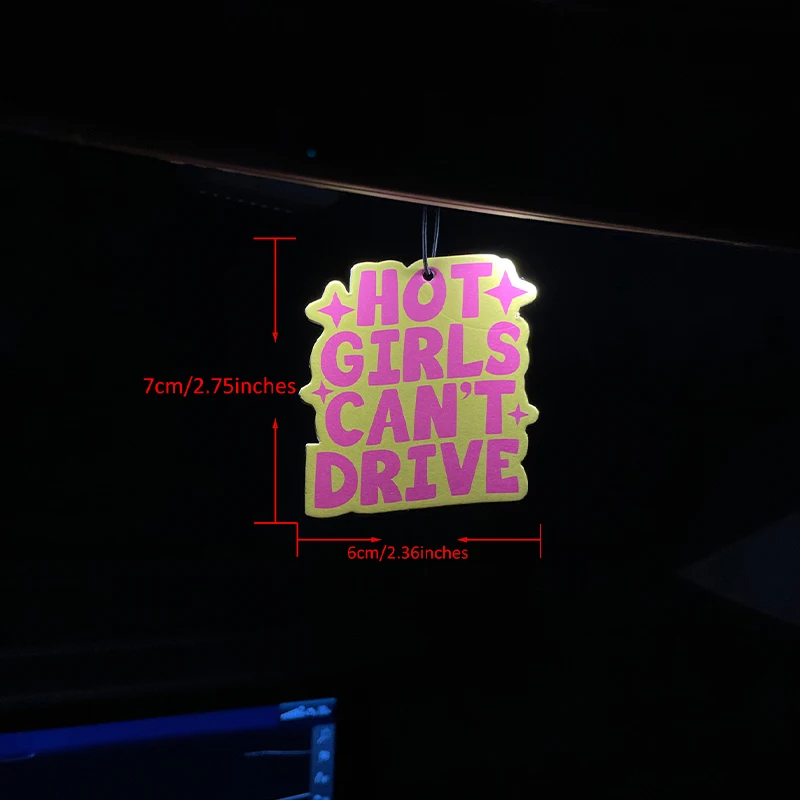 Hot Girl will not drive pink funny funny funny funny pendant car incense car perfume perfume lasting fragrance pendant air out