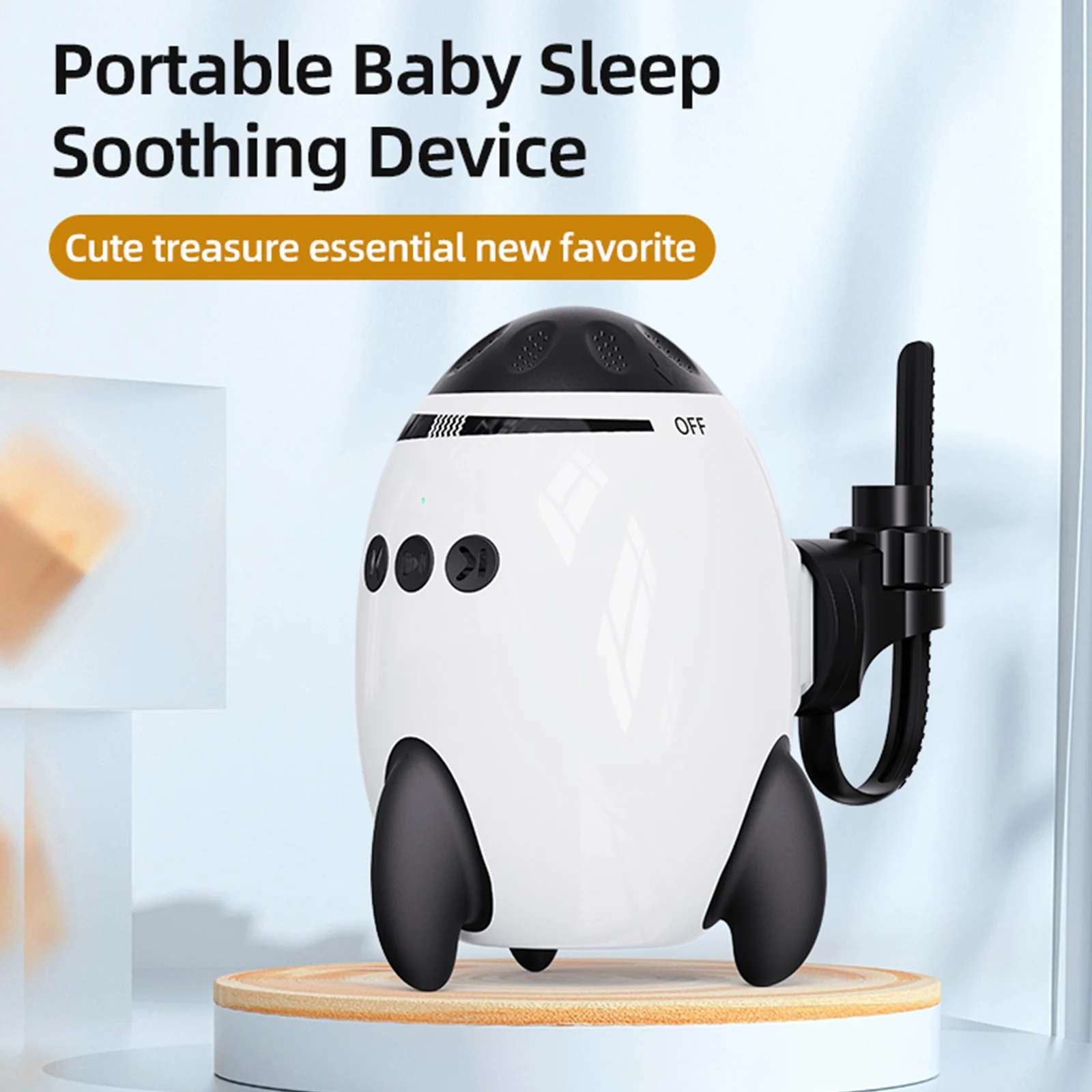 

Портативные аксессуары для шейкеров для детской коляски, успокаивающее устройство для сна с белым шумом и Bluetooth, машина для детского сна