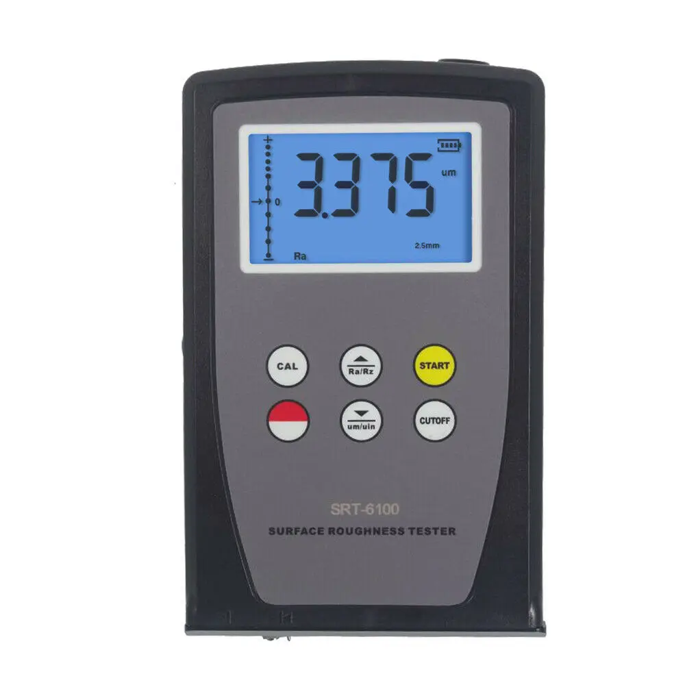 LANDTEK SRT6100 Digital Surface Roughness Tester Meter Gauge with 2 Parameters Ra Rz SRT 6100