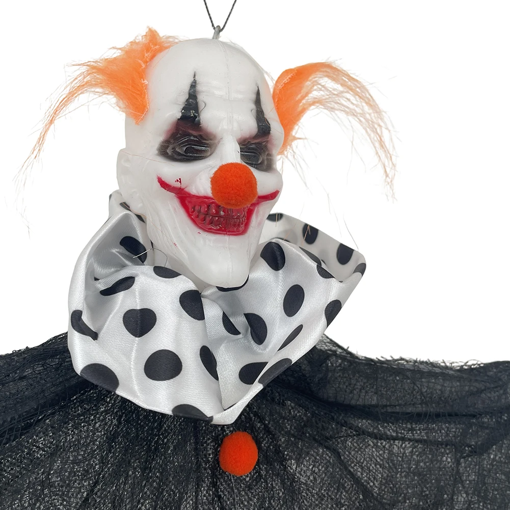 Halloween-Skelett-Clown-Dekoration, Atmosphären-Requisiten, Geist mit gruseligem schwebendem Geisterornament für Party, Zuhause, Innen- und Außenbereich, Gärten – Detail 7